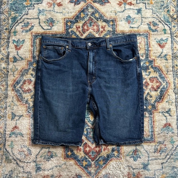 Levi’s 412 Dark Wash Denim Shorts Size 40 - Picture 1 of 5